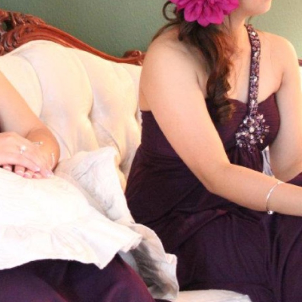 Xscape purple/ Eggplant color Gown size 4